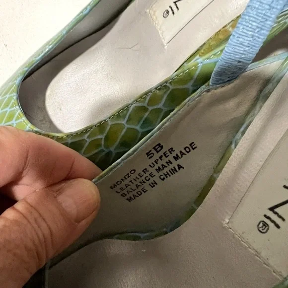 Vintage Bellini Snakeskin Women's Heels Size 5 - Picture 4 of 6